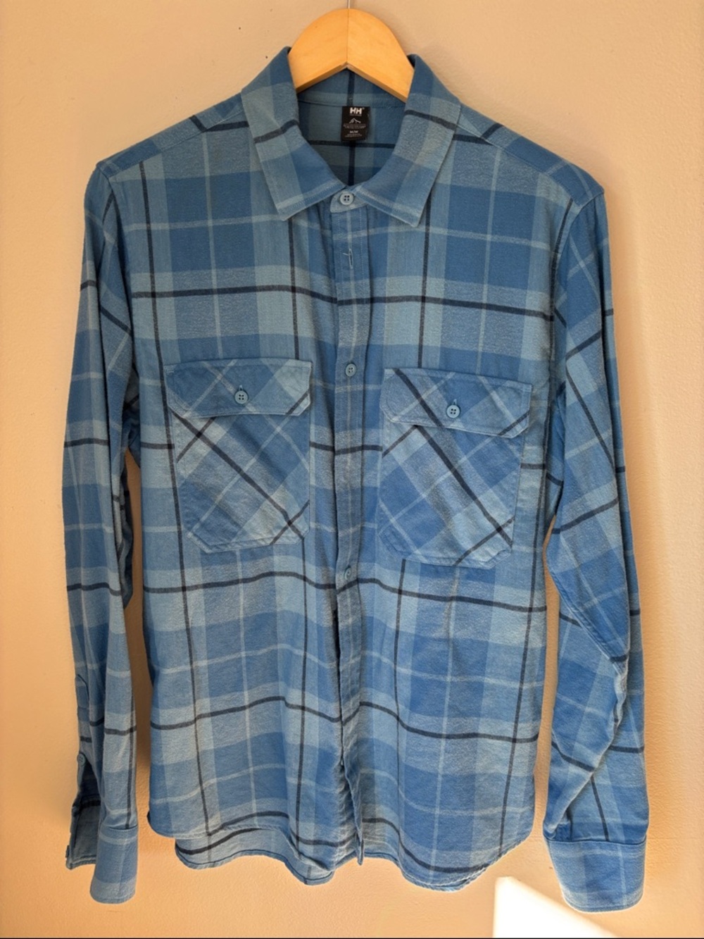 Helly Hansen Blue Plaid Flannel Shirt
